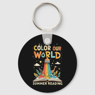 Chaveiro Colorir Nosso Mundo Arte do Livro de Leitura de Ve