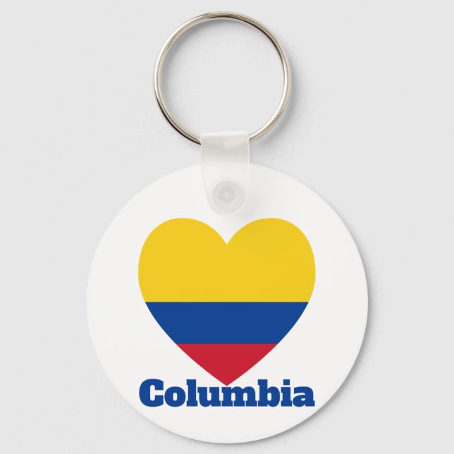 Chaveiro Columbia Heart Flag (Frente)