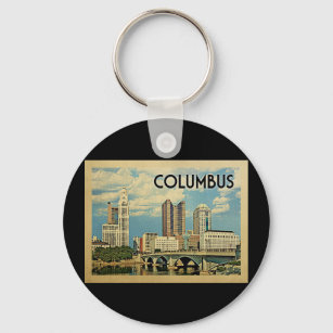 Chaveiro Columbus Ohio Viagens vintage