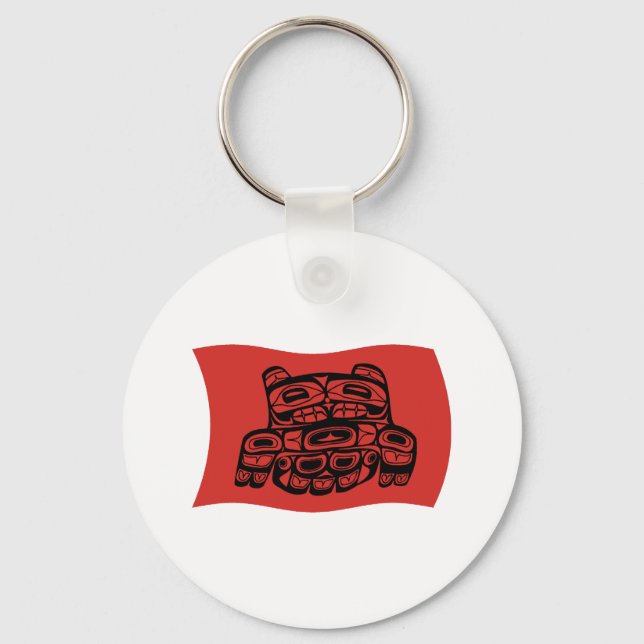 Chaveiro com a Bandeira da Tribo Skagit (Frente)