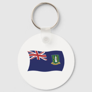 Chaveiro com a Bandeira das Ilhas Virgens Britânic