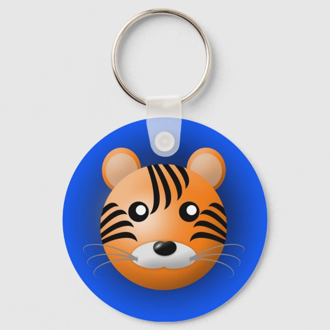 chaveiro com animal: tigre (Frente)