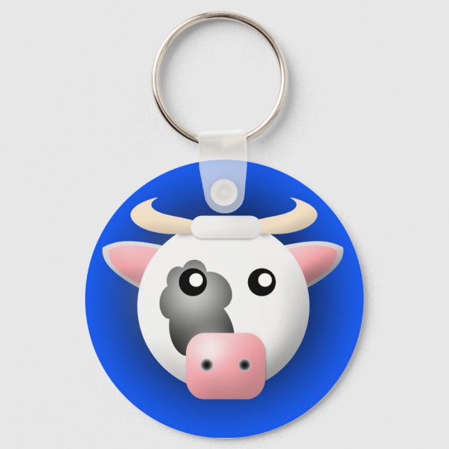 chaveiro com animal: vaca (Frente)