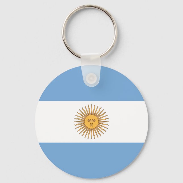 Chaveiro com bandeira da Argentina (Frente)