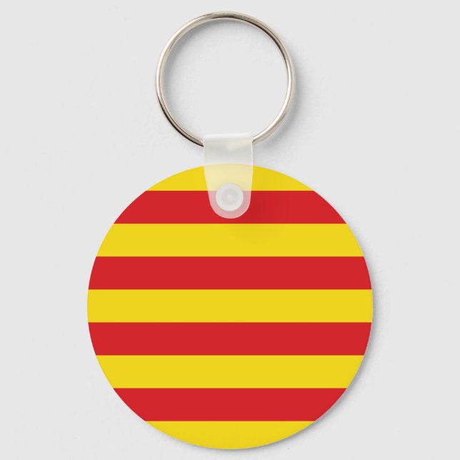 Chaveiro com bandeira da Catalunha (Frente)