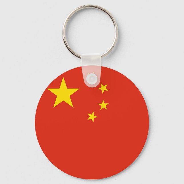 Chaveiro com bandeira da China (Frente)