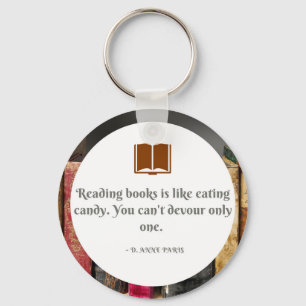 Chaveiro com citações do livro