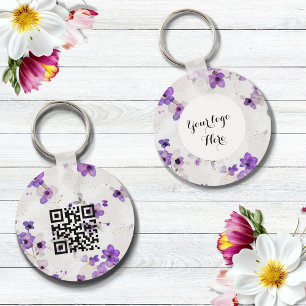 Chaveiro com Código QR de Logo Dupla Face