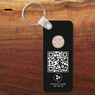 Chaveiro com Código QR do Logotipo de Negócios de
