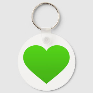chaveiro com coração verde