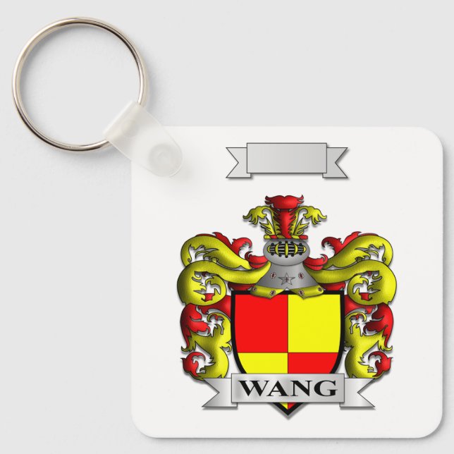 CHAVEIRO COM ESCUDO HERALDICO E CRESTA DA FAMÍLIA  (Frente)