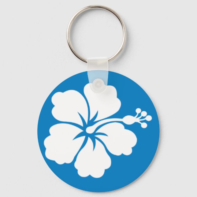 Chaveiro com Hibiscus Design (Frente)