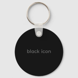 Chaveiro com Ícone Preto - Tipografia