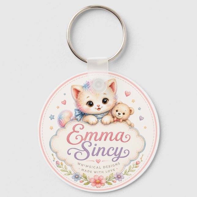 Chaveiro com Logotipo da Emma Sincy (Frente)