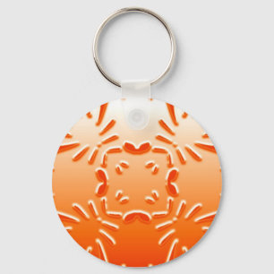 chaveiro com padrão laranja