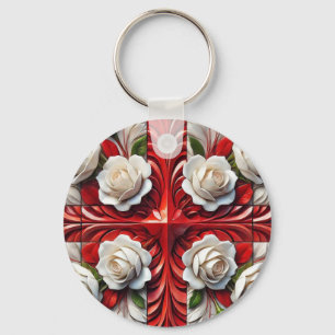 Chaveiro com Rosas Ingleses Design