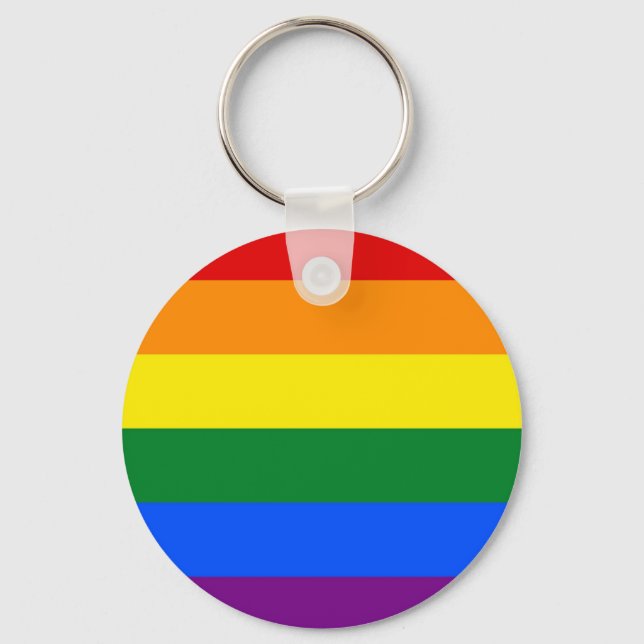 Chaveiro com Sinalizador LGBT Arco-Íris (Frente)