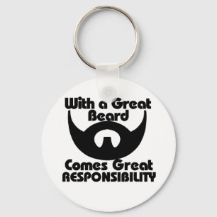 Chaveiro Com uma placa de excelente vem a responsabilidade 