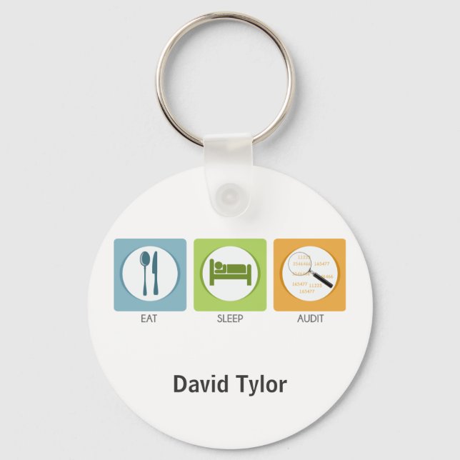 Chaveiro Coma Auditoria do Sono! (Frente)