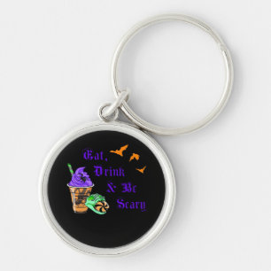Chaveiro Coma Beba E Seja Assustador Halloween Minimal Limp