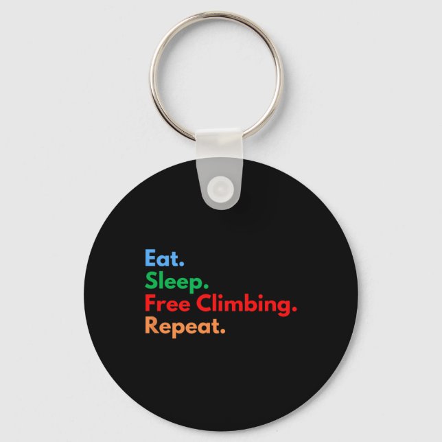 Chaveiro Coma Dormir Escalada Livre Repita Escaladores Livr (Frente)