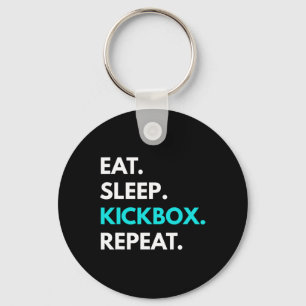 Chaveiro Coma Dormir Kickbox Repetir - Camisetas de Kickbox