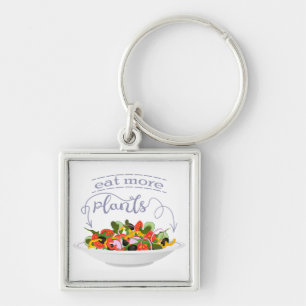 Chaveiro Coma mais plantas com cartazes de motivação de sal