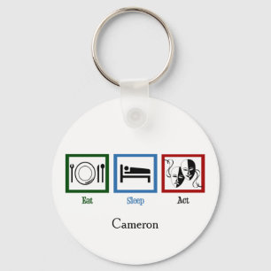 Chaveiro Coma o Sono Age Engraçado Ator de Teatro