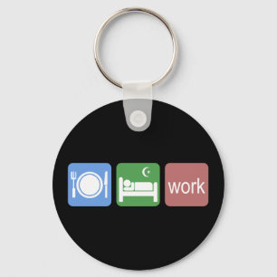 Chaveiro Coma o trabalho do sono
