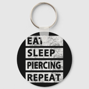 Chaveiro Coma Piercing Do Sono Repetir Piercing Engraçado