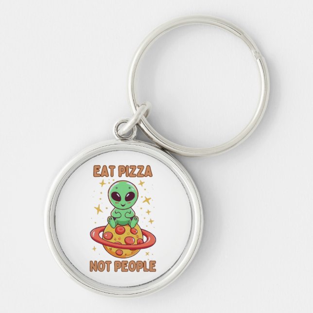 Chaveiro Coma pizza não pessoas (Frente)