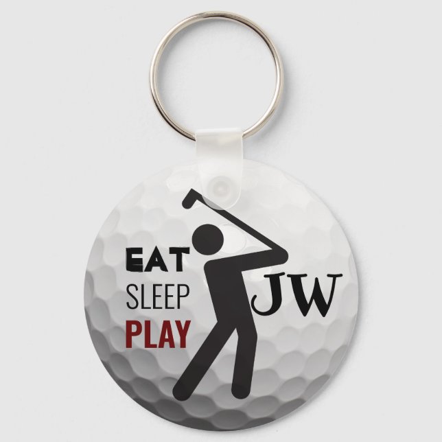Chaveiro Coma Sleep Tocar Teclado Personalizado da Bola de  (Frente)
