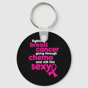 Chaveiro Combater o Cancer da Mama passando por Chemo e Sti