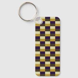 Chaveiro Combinação de Cores Castanho Dourado