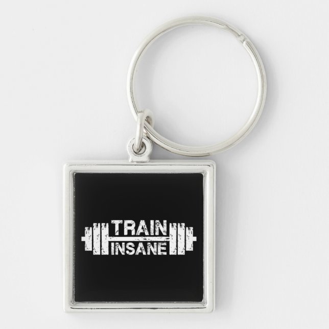 Chaveiro Comboio Insano - Barbell, Gym, Workout Inspiration (Frente)