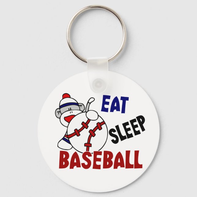 Chaveiro Come Sleep Baseball Sock Monkey (Frente)
