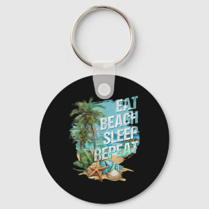 Chaveiro Come Sleep Beach Repete Férias Tropicais De Verão
