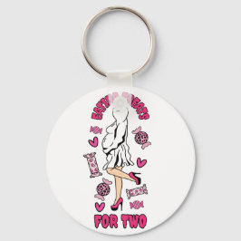 Chaveiro "Comendo Tratamentos para Dois" Grávida Fantasma d