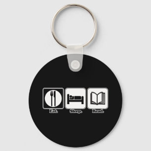 Chaveiro comer como dormir ler