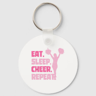 Chaveiro Comer Dormir Alegrar Repetir Cheerleader Engraçado