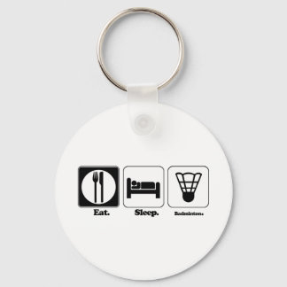 Chaveiro comer dormir badminton