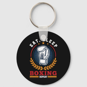 Chaveiro Comer Dormir Boxe Repetir Mma Kickboxing Boxeador
