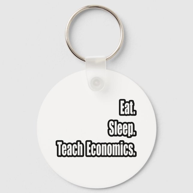 Chaveiro Comer. Dormir. Ensine Economia. (Frente)