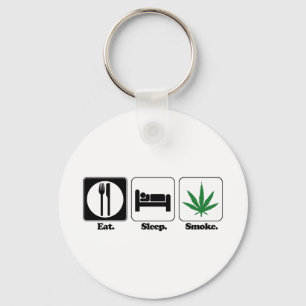 Chaveiro comer dormir fumar maconha