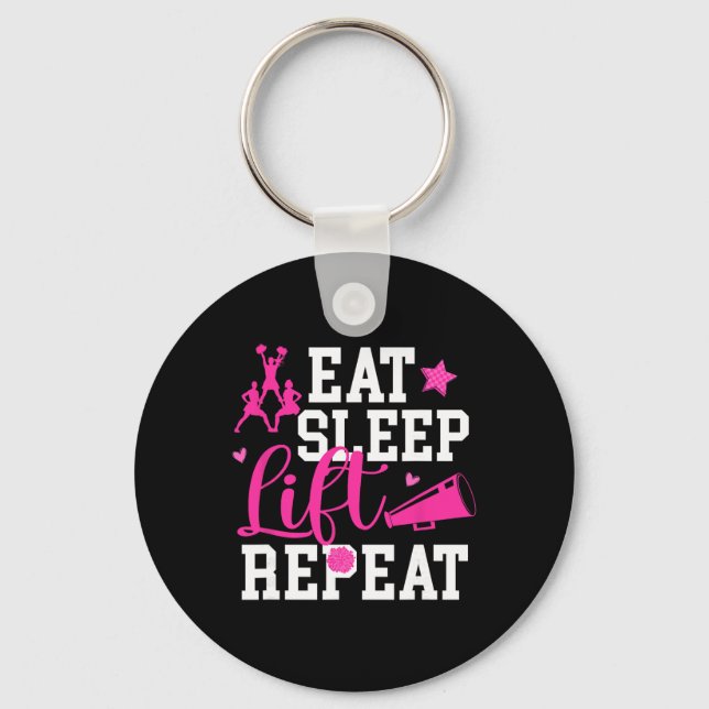 Chaveiro Comer Dormir Levantar Alegria Se Cheerleading Se C (Frente)