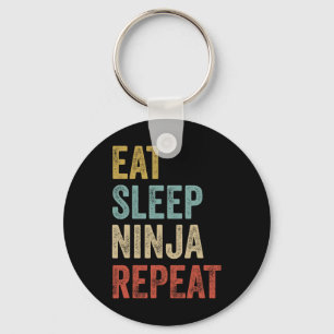 Chaveiro Comer Dormir Ninja Repetir Roupa de Karate Engraça