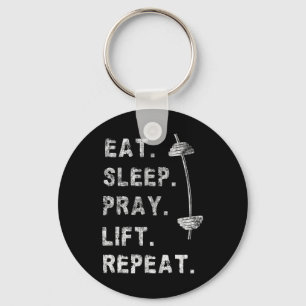 Chaveiro Comer Dormir Rezar Levantar Repetir Camiseta de Ac