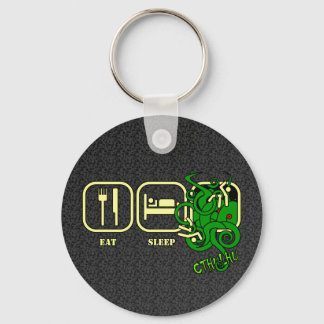Chaveiro Comer - Dormir - Teclado Cthulhu