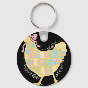 Chaveiro Comerciante de Ovos de Páscoa Frango Galinha Coque