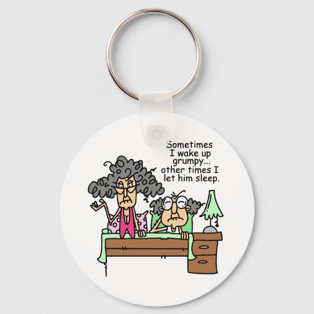 Chaveiro Cómico deixe o sono mal-humorado (Frente)